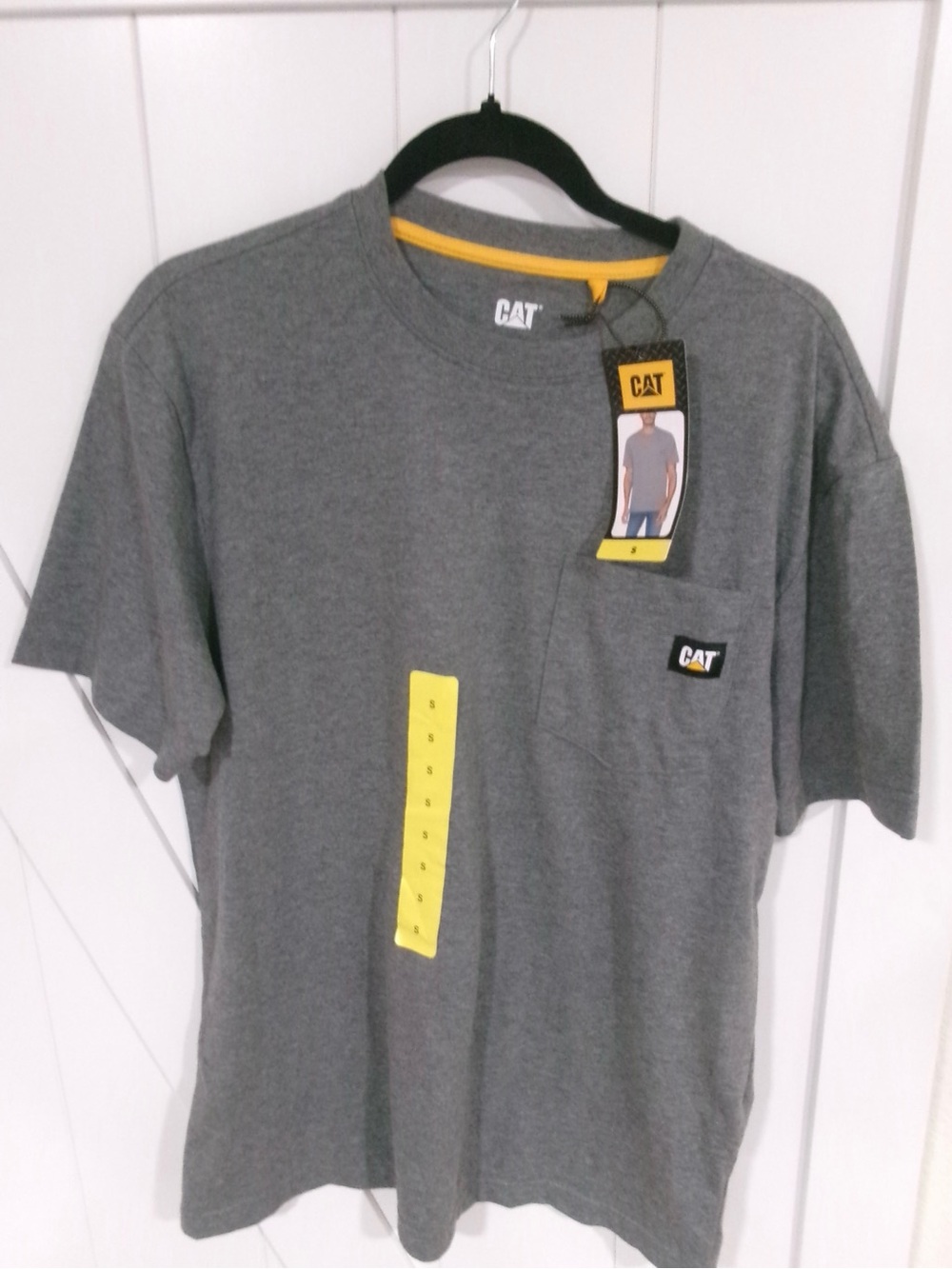 CAT Men's Short Sleeve Pocket Tee - Gray
